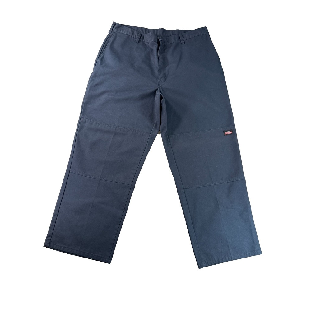 Dickies Work Pants Navy Blue Original Fit Uniform Chino 40x30 Straight Leg